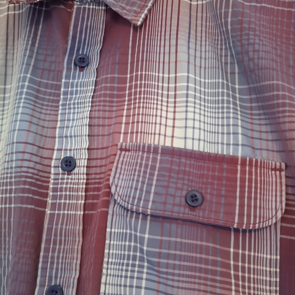 Mountain Equipment Shirt Mens Medium Button Up Plaid Outdoor Gorpcore Hiking - Picture 3 of 8